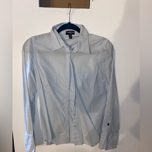 Light Blue Button Up Top - Picture 1 of 2